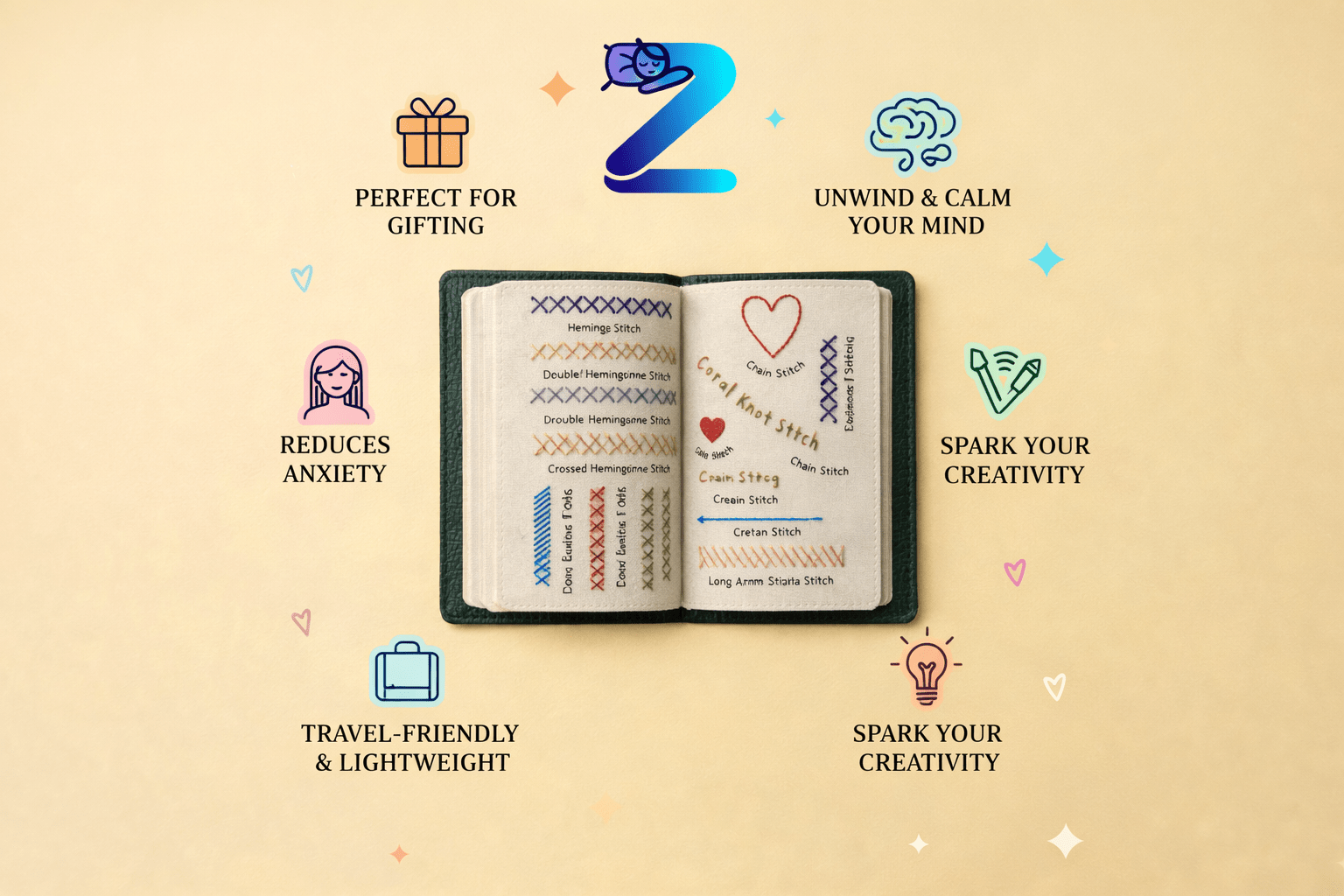 Zzzly Embroidery Journal - ZZZLY